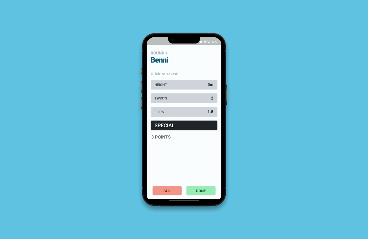 Splash Bingo - An App for Platform and Freestyle Divers